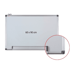 Tabla magnetica 60x90 cm, alba cu rama din aluminiu Optima