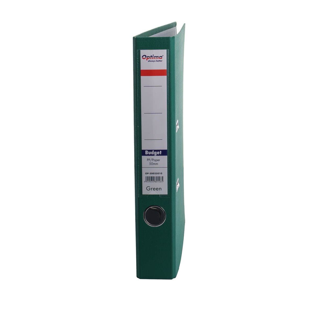 Biblioraft plastifiat 5 cm, Optima Budget - verde