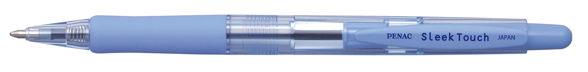 Pix PENAC Sleek Touch, rubber grip, 1.0mm, accesorii albastru pastel - scriere albastra