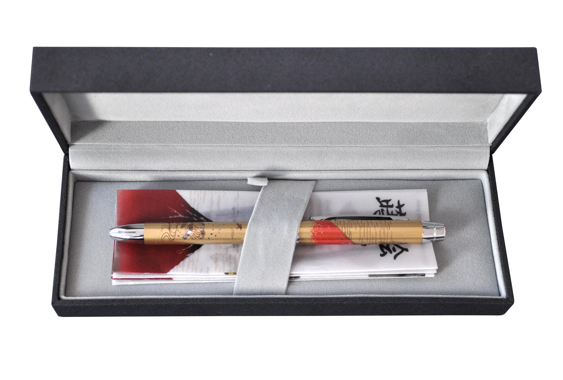 Pix multifunctional de lux PENAC Maki-E - Mount Fuji, in cutie cadou, corp auriu