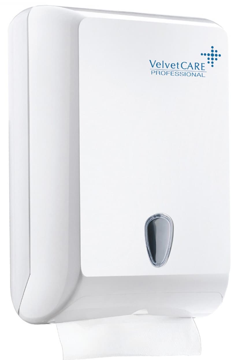 Dispenser servetele ZZ, material ABS, VELVET Professional - alb