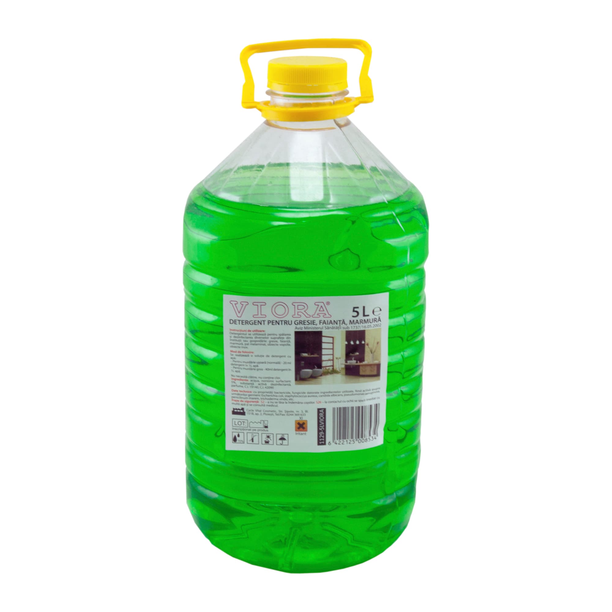 Detergent lichid pentru gresie, faianta sau marmura, 5L, VIORA