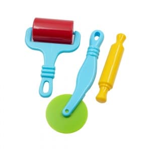 Accesorii creatie - unelte plastic modelaj Colorarte HMS1040A, didactic, rotativ, set 3 buc