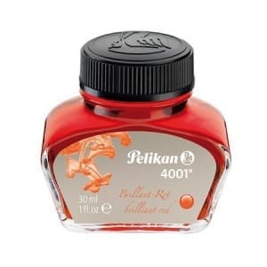 Calimara cu cerneala Pelikan 4001 301036, cerneala rosie (lucioasa), 30ml