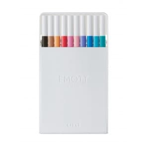 Fineliner UNI EMOTT PEM-SY, 0.4mm, NO.2, set 10 culori pastel