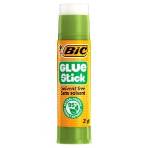 Lipici solid Bic, formula imbunatatita, tub reciclabil 95%, 21g