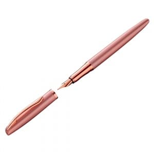 Stilou Pelikan Jazz Noble Elegance 821698, varf M, corp metalic, Pink Rose