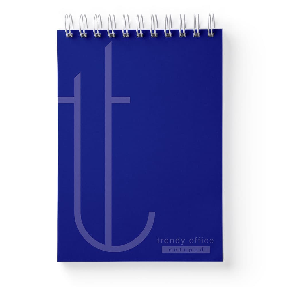Blocnotes, Trendy blue, cu spira, A5, 70 file, dictando