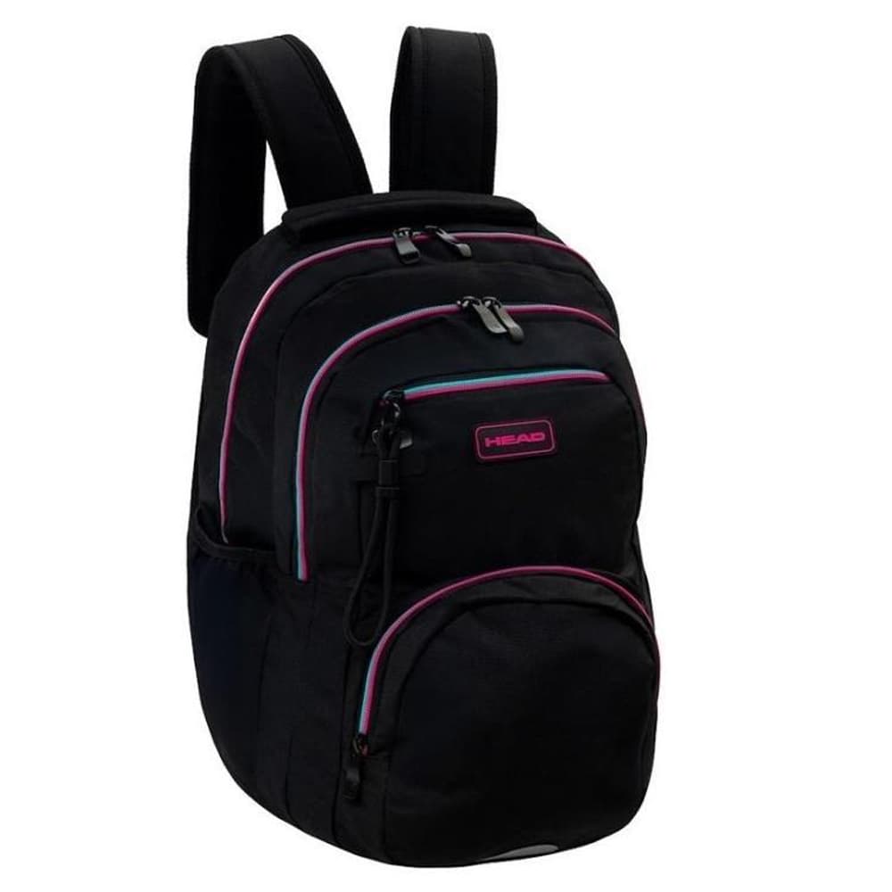 Ghiozdan Astra Head AB200, 3 compartimente, 44 x 32 x 19 cm, black/pink/mint