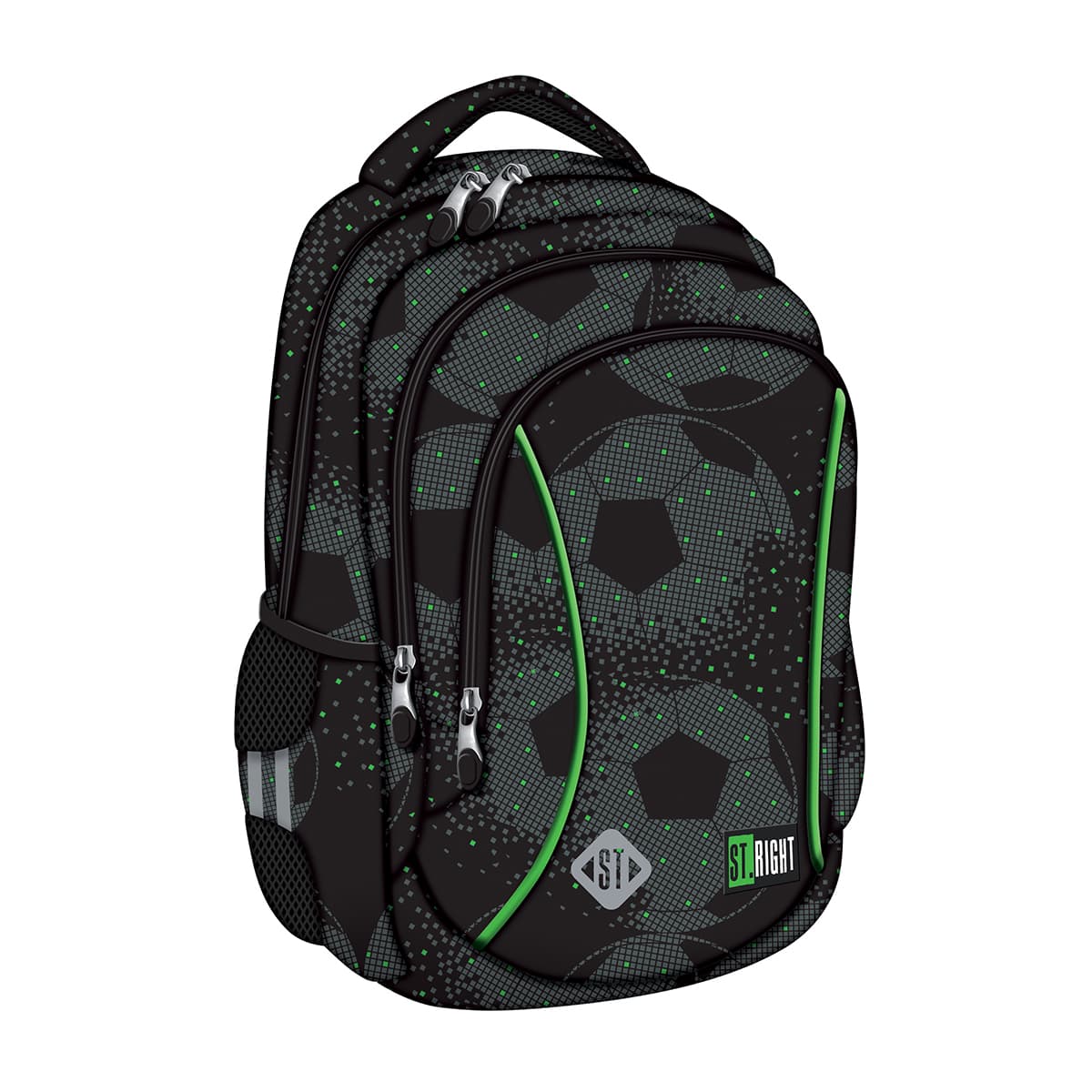 Ghiozdan BP26 ST Right Football 3 compartimente, 39x27x17 cm