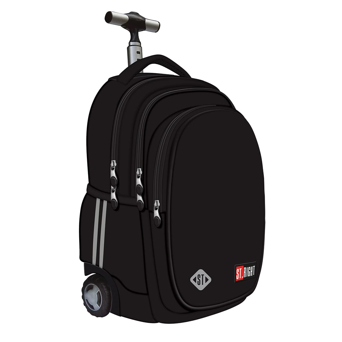 Troller TB01 ST Right St Black 4 compartimente, 44x32x25 cm