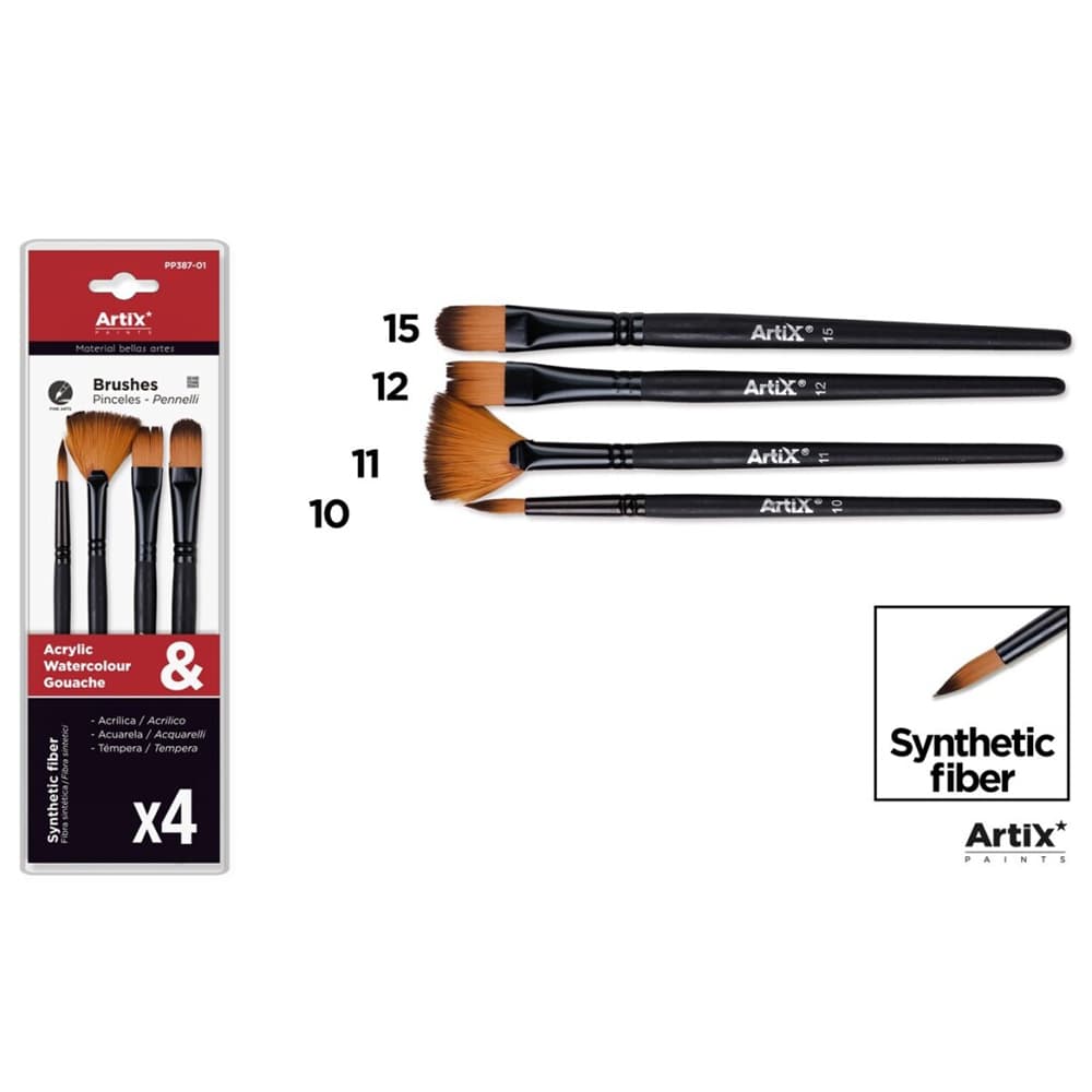 Set 4 pensule Main Paper, numarul 10, 11, 12, 15