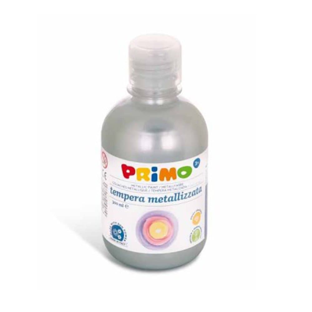Tempera metalizata Morocolor Primo 300 ml argintiu