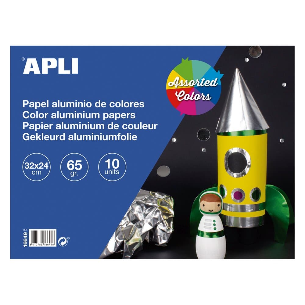 Hartie tip staniol, Apli, dimensiune 32x24 cm, culori asortate