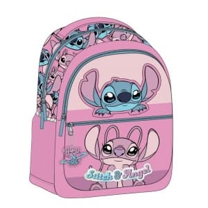 Ghiozdan Cerda Stitch, 31cm, 3 compartimente, 31x40x14cm, 642032