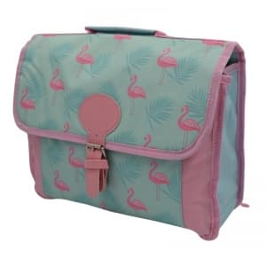 Ghiozdan Flamingo 9985/TO863147, 2 compartiment, panza, turcoaz