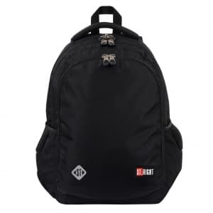 Ghiozdan St.Majewski St.Right Black, 46cm, 3 compartimente, 2 buzunare, negru