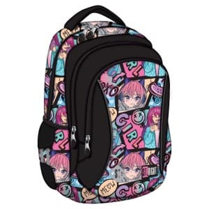 Ghiozdan St.Majewski St.Right Manga Girl BP26, 39cm, 3 compartimente, 697982