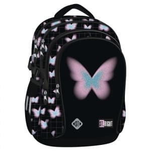 Ghiozdan St.Majewski St. Right Pastel Butterfly, 43cm, 4 compartimente, BP01, 696985