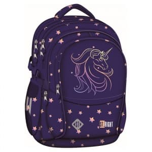 Ghiozdan St.Majewski St. Right Unicorn Glow, 43cm, 4 compartimente, BP01, 697821