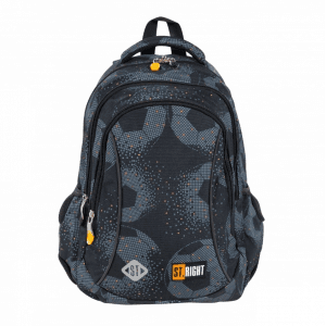 Ghiozdan St.Majewski Football, 3 compartimente, 2 buzunare, negru, 627583