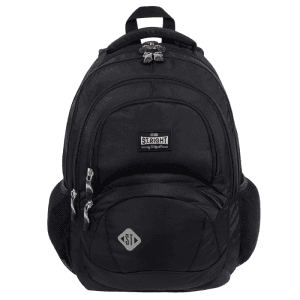Ghiozdan St.Majewski St.Right Black, 4 compartimente, 2 buzunare, negru, BP05 / 619076
