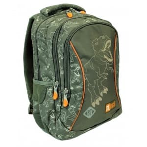 Ghiozdan St.Majewski St.Right T-Rex, 39cm, 3 compartimente, verde kaki, 654015
