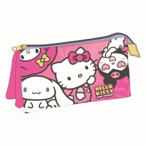 Penar neechipat Cerda Hello Kitty, 1 fermoar, 3 compartimente, 22.5x11.5x2cm, 630992
