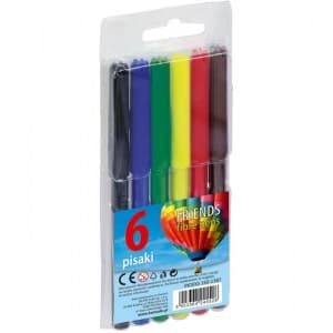 Carioci colorate Fiorello 160-1387, 6 culori, blister PVC