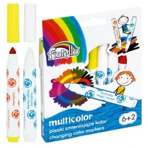 Carioci colorate Fiorello Multicolor GR-F166-8, 8 culori, blister carton