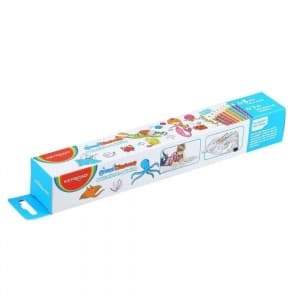 Rola autocolant de perete Keyroad Ocean Discovery KR972144, 206x30cm, + 8 creioane cerate