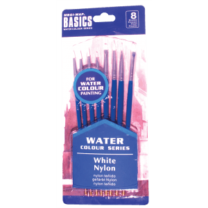 Pensula Magi-Wap BREW0815B, varf nylon rotund, lat, lat oblic, pictura cu acuarele, set 8 buc