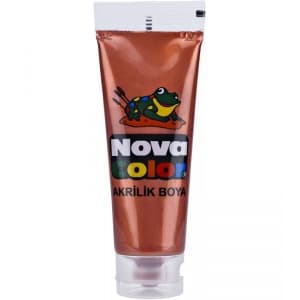 Culori acrilice Nova Color, 75ml, culori metalizate