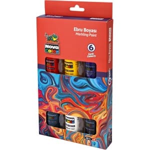 Set marmorizare EBRU Nova Color, 6 culori x 30ml, NC-238