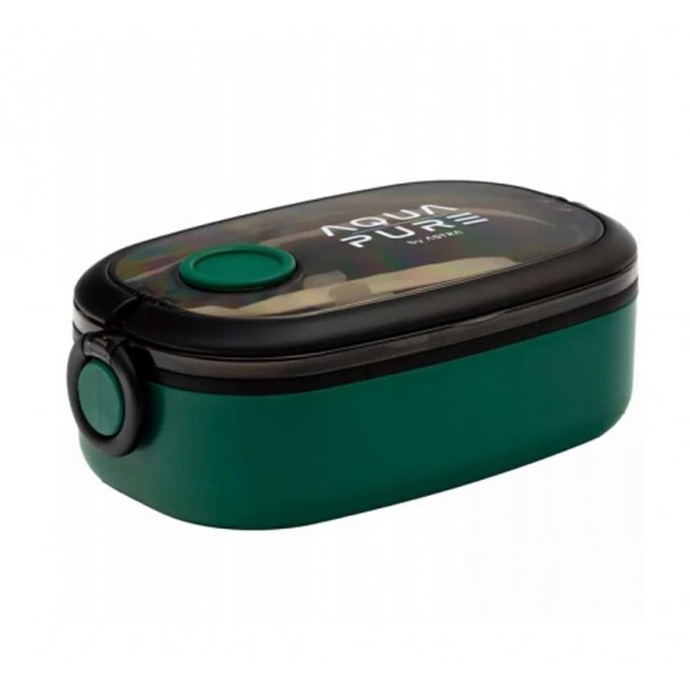 Cutie pentru pranz Astra Aqua Pure, 900 ml, 21 x 12 x 7 cm, neagra
