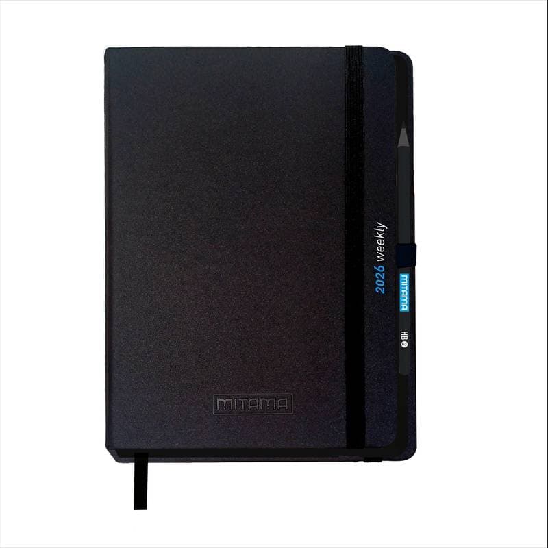 Agenda saptamanala Mitama, 18 luni, cu creion, 15 x 21 cm, diverse modele