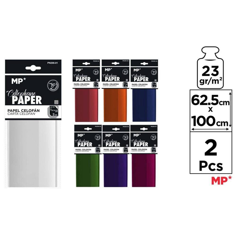 Hartie celofan Main Paper, 63x100 cm, 23g/mp, 2 bucati/set
