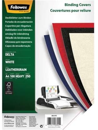 COPERTI CARTON A4 ALB 100/TOP FELLOWES