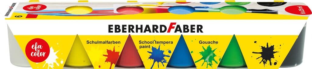 GUASE 6 CULORI 25 ML STANDARD EBERHARD FABER