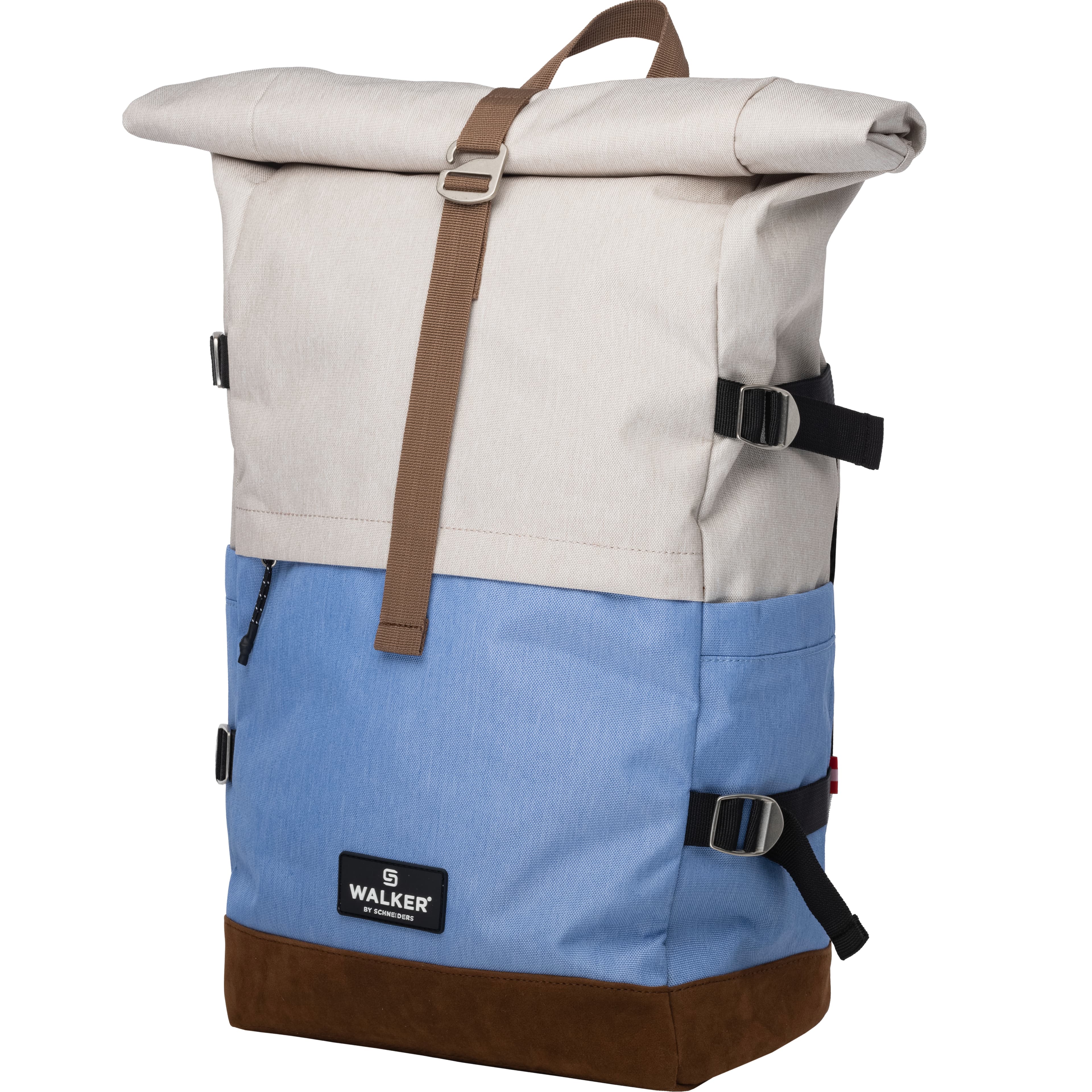 RUCSAC ROLLUP BICOLOR CREM POPCORN-BLEU WALKER
