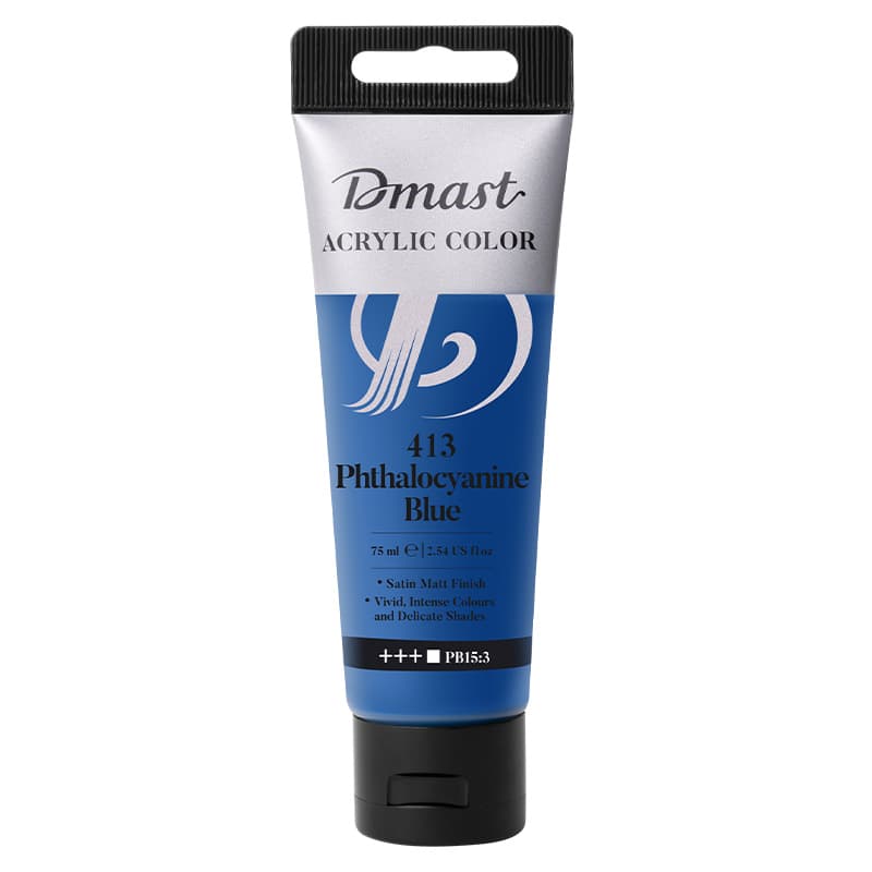CULORI ACRILICE PROFESIONALE 75ML ALBASTRU PHTALAT 413 DMAST BY PEBEO