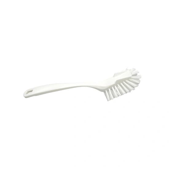 Perie de curatat vesela 25.5x2.8cm polipropilena, fir scurt, mediu, poliester PBT, 0.3mm, alb