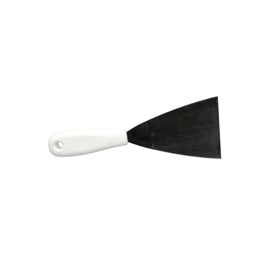 Spatula PP, lama inox flexibila, 8cm, alb