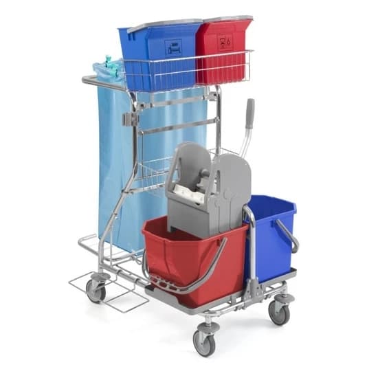 Carucior profesional curatenie modular, 2x15L, TTS