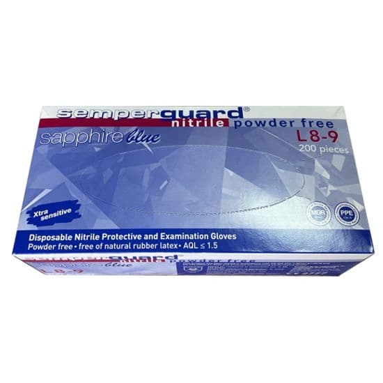 Manusi nitril protectie/ examinare, marime L, 200 buc/set