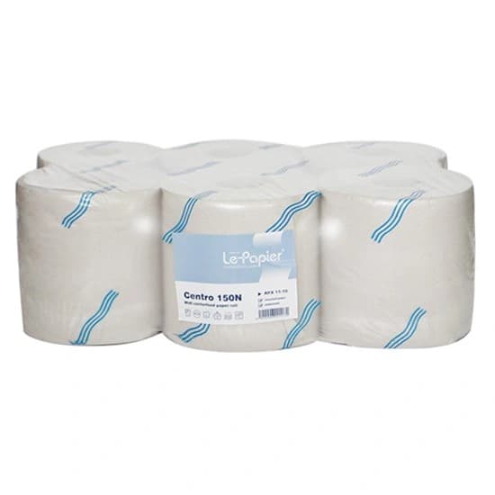 Rola prosop hartie derulare centrala, 1 strat natur, LePapier, 145m