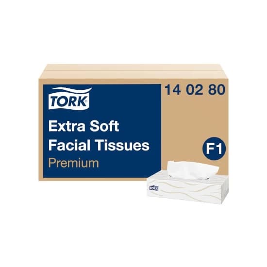 Servetele pop-up faciale alb, Tork Extra Soft Premium F1, 2 straturi