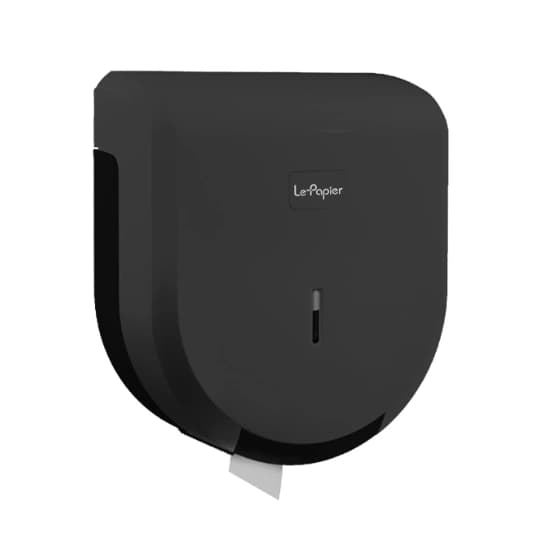 Dispenser hartie igienica mini Jumbo, ABS, LePapier, negru