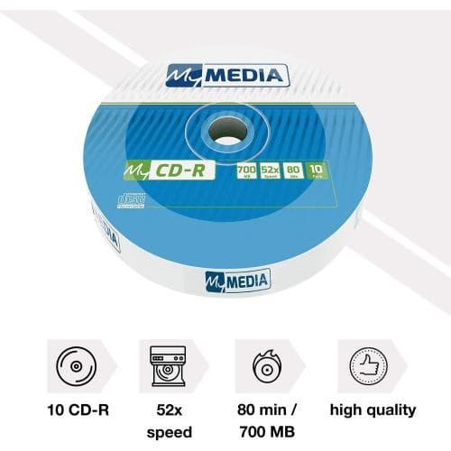 BLANCURI Verbatim CD-R 52x 700MB 10PK Wrap „69204”