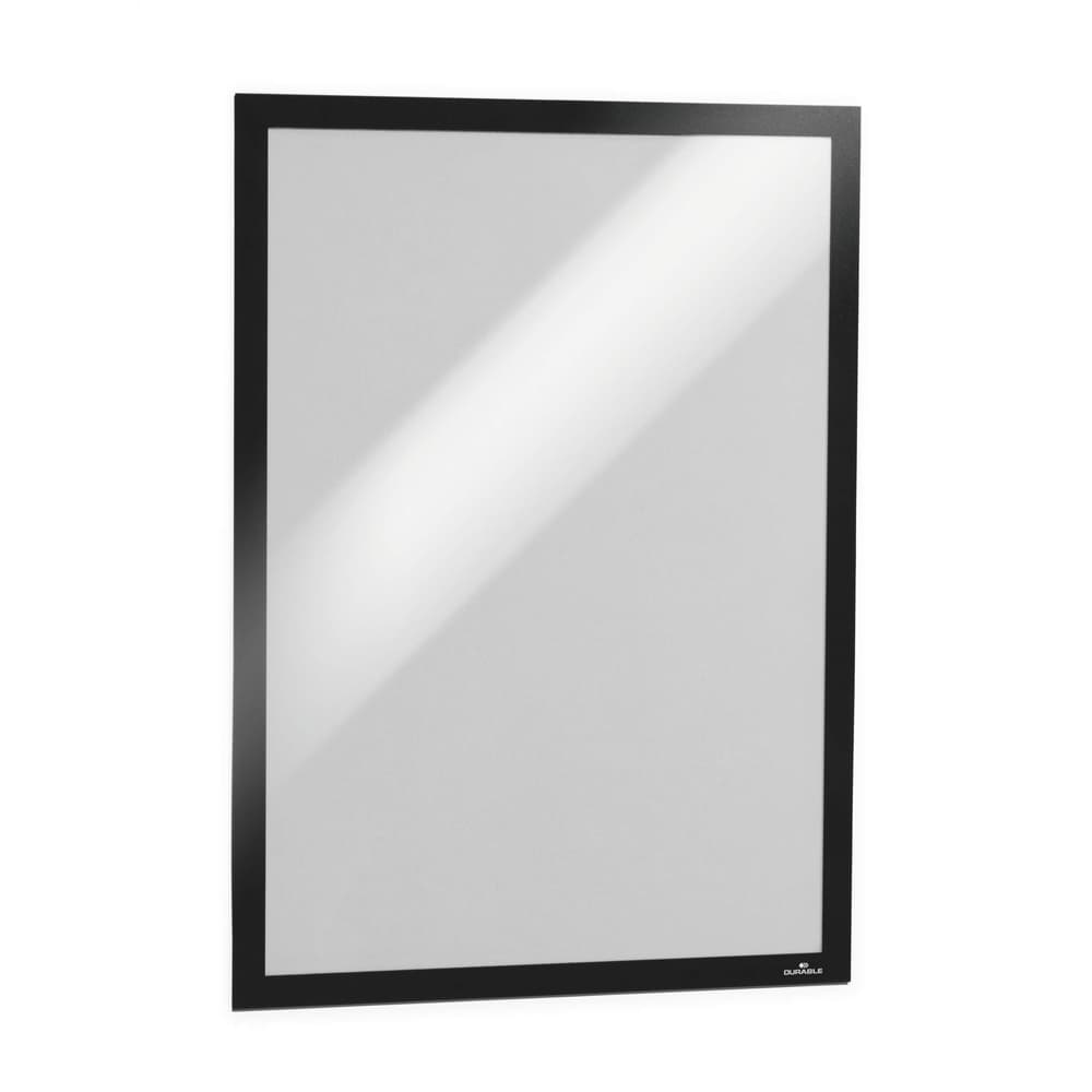 Display magnetic Durable Duraframe, A3, negru, 2 bucati/set